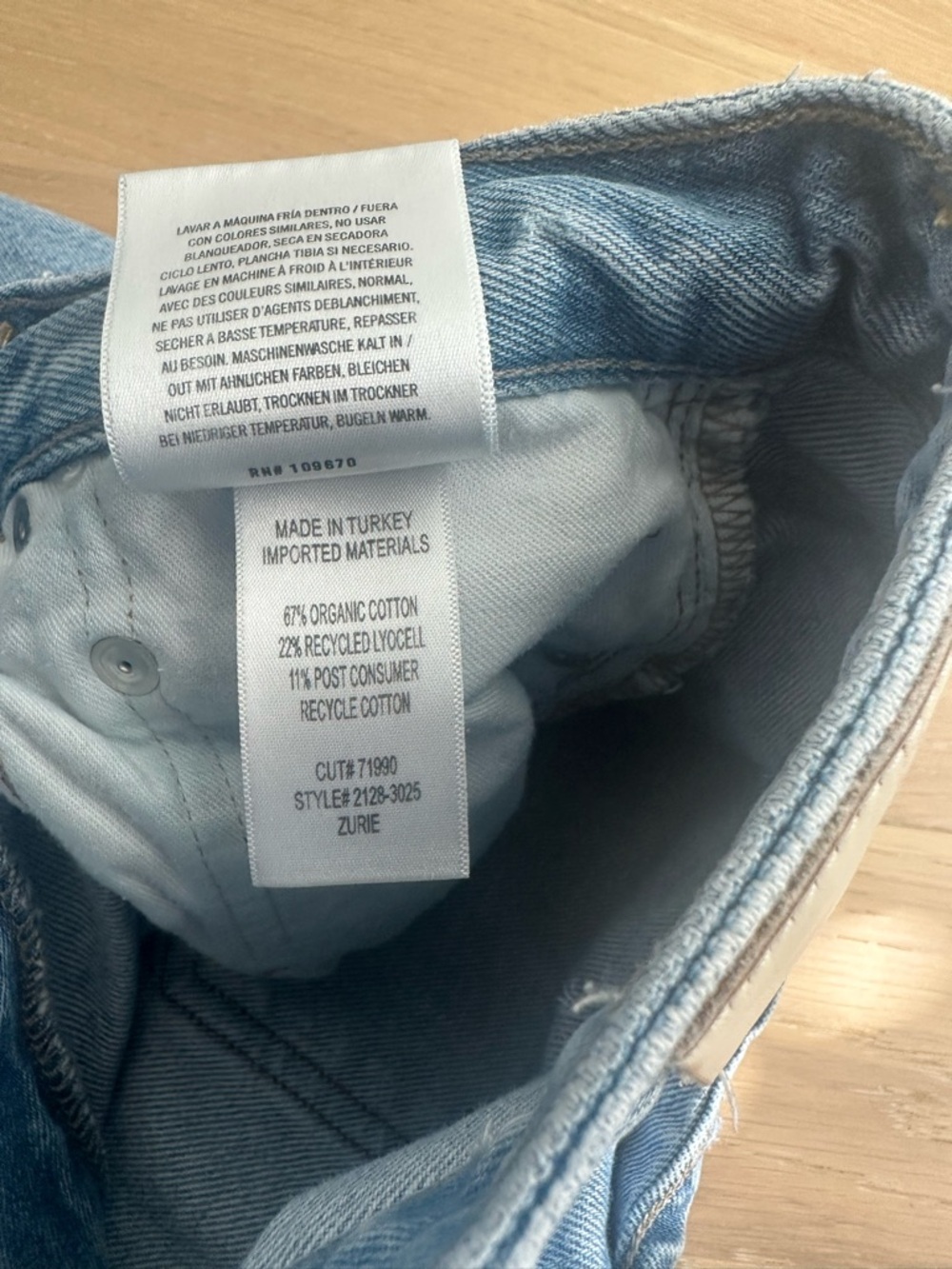 Citizens Of Humanity Zurie Jeans Straight Leg Light Wash High Rise Size 27 - Picture 16 of 16